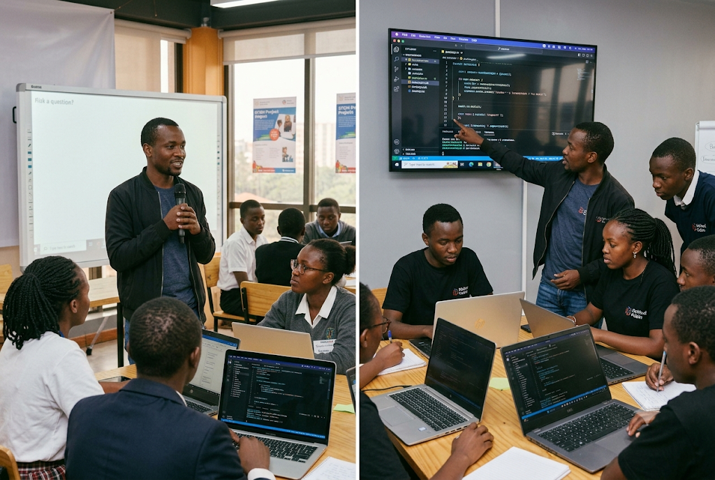 Live coding with the senior cohort